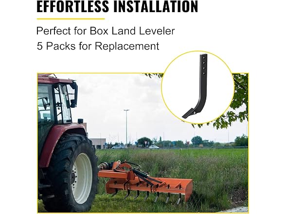 5pcs Box Blade Shank, 16\'\' Scarifier Shank