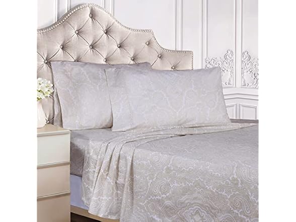 Superior 600 TC Cotton Blend 4PC Deep Pocket Sheet Set