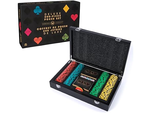 Spin Master Games Legacy Deluxe 200-Piece Poker Classic Game
