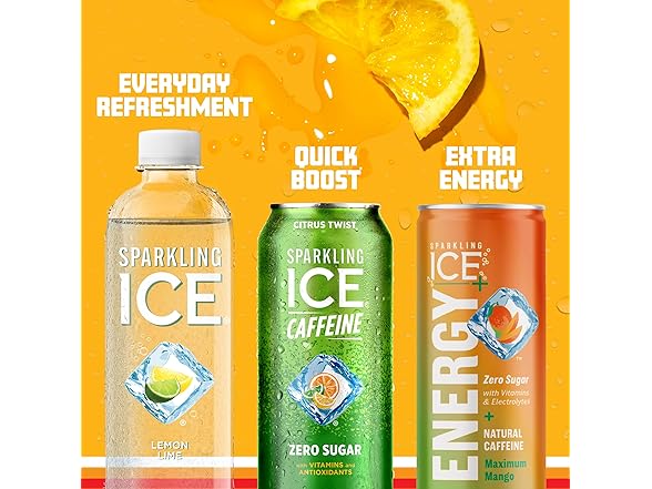 1CT Sparkling Ice Caffeine, Citrus Twist Sparkling