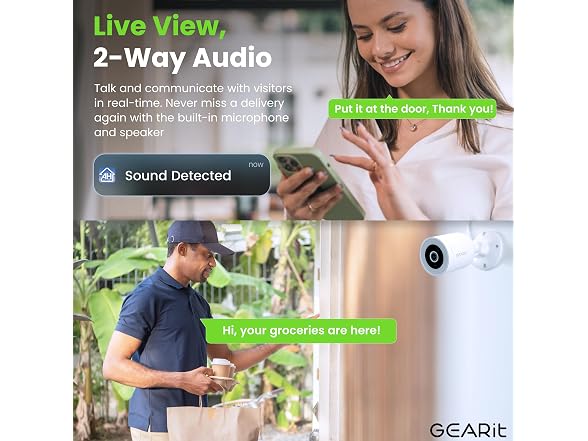 GEARit 2K Home Security Camera