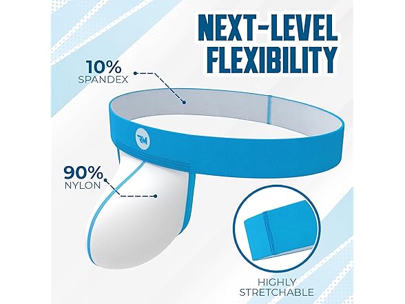 Real Men 0in Nylon Strapless Jocks