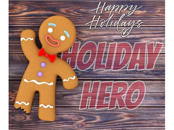 Holiday Hero Bite Me! Christmas Lanyard