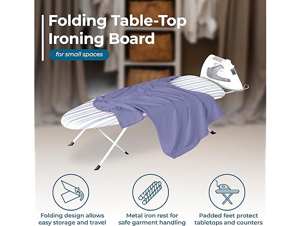 Honey-Can-Do Folding Tabletop Ironing Board