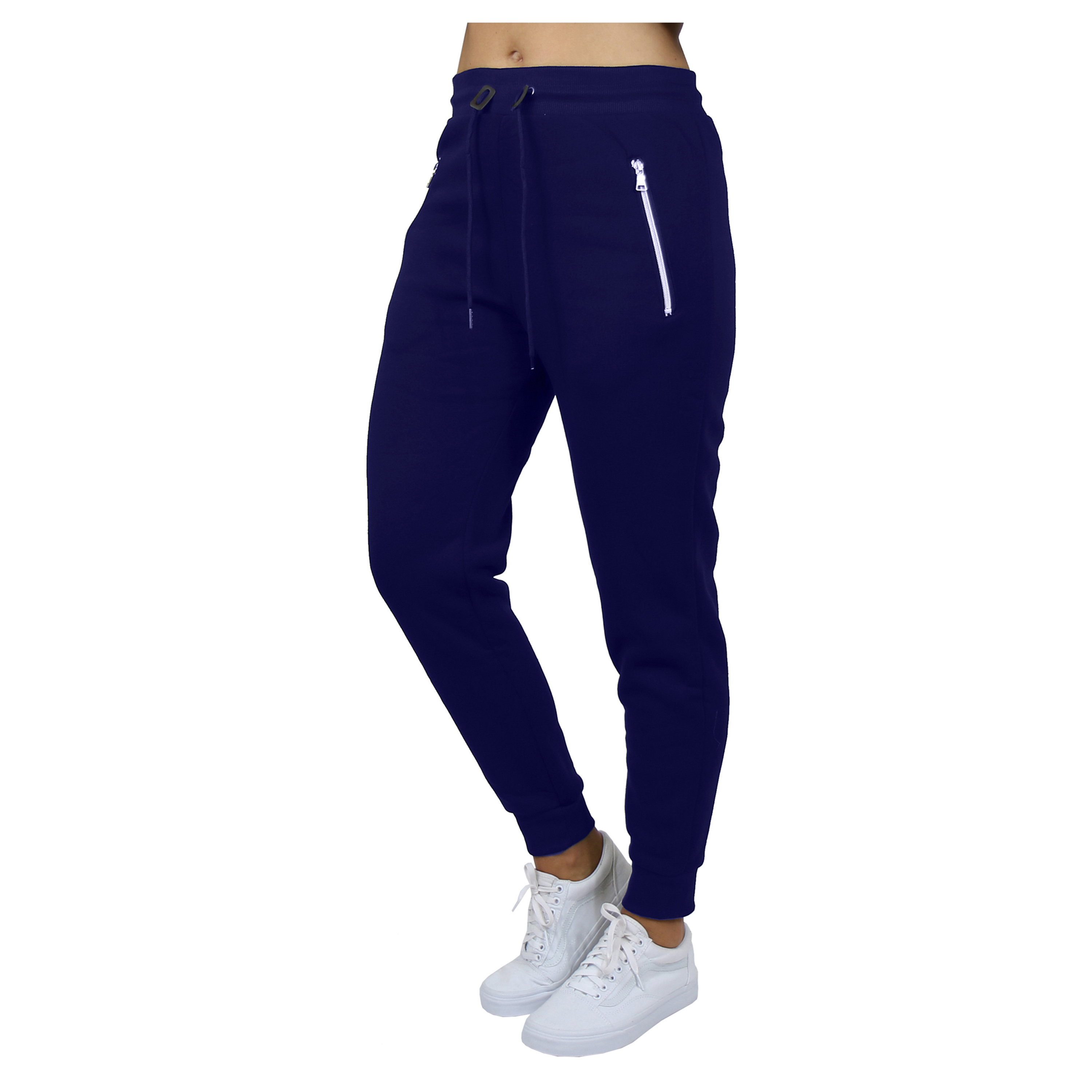 3Pk Asst Womens Loose Fit Fleece Joggers - Gallery 11