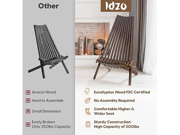 IDZO Elina FSC Eucalyptus Tamarack Chairs
