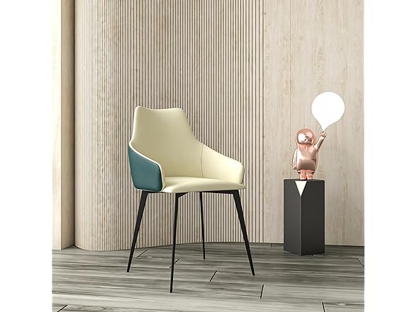 LeisureMod Sonnet Leather Dining Chair