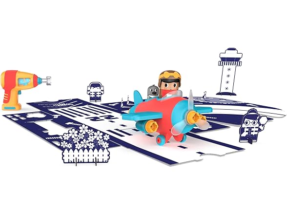 Educational Insights Design & Drill Bolt Buddies Plane