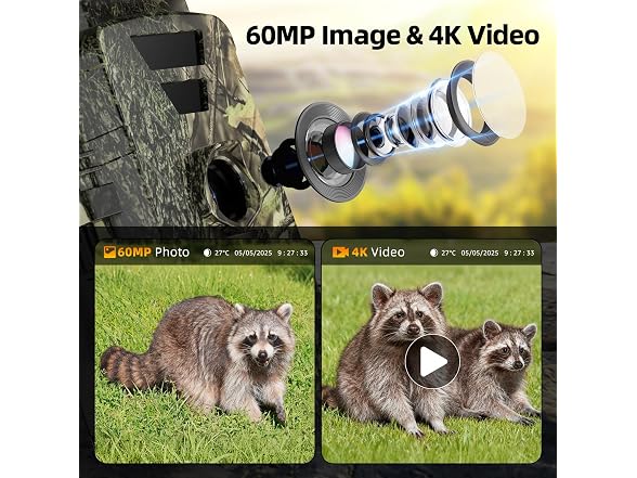 BoxLegend Solar Trail Camera WiFi 4K 60MP
