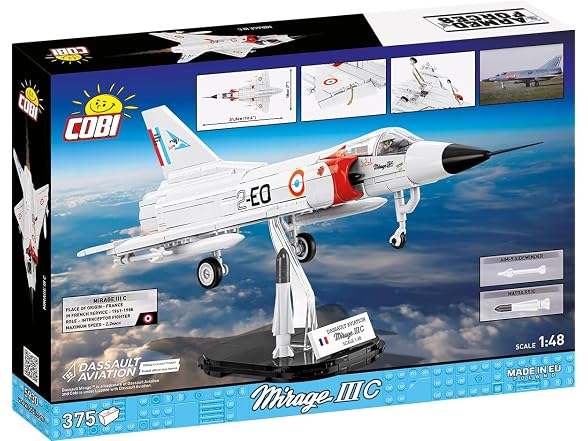 COBI Armed Forces Mirage III C Plane, 375 Pieces