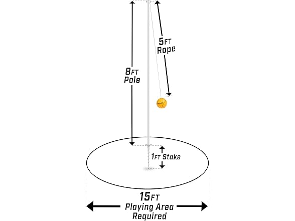 GoSports Backyard Tetherball Game