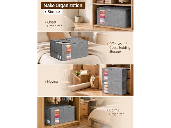 Boailydi Rigid Blanket Storage Bags