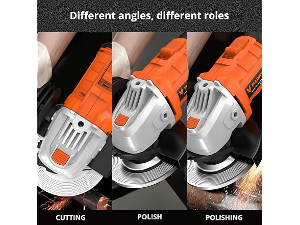 TILSWALL USPRAG01 Cordless Angle Grinder Kit Orange