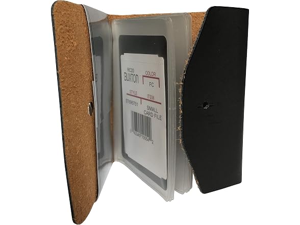 Buxton Pocket Business Card File - 24 Card Black