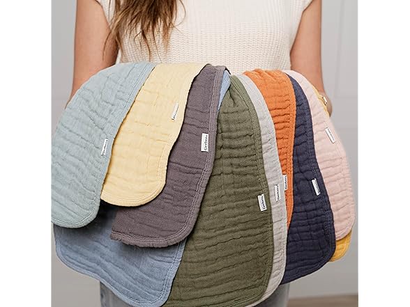 Gerber Gerber Baby Unisex Muslin Burp Cloths 6-Pack, Mul