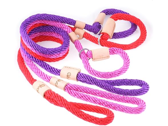 Alvalley Rope Dog Leashes with Stopper