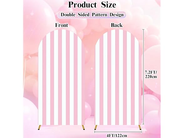 7.2FT Wedding Arch Backdrop Cover