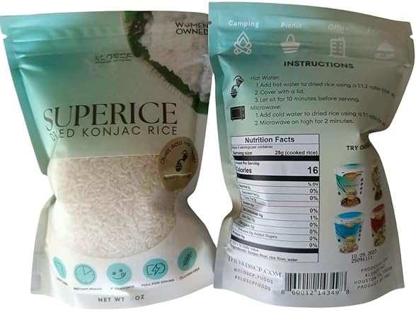 (12pk) Low-carb Keto "Super Rice" Konjac Rice