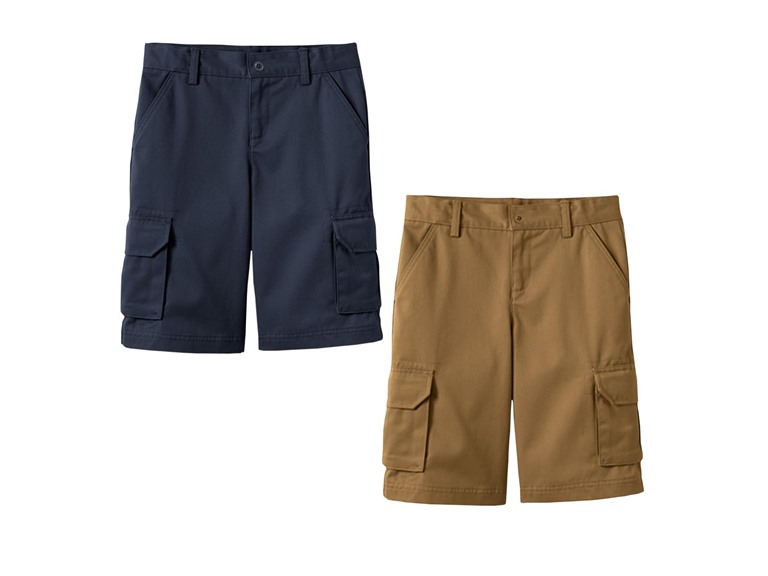 2PK Boys Stretch Cotton Cargo Shorts