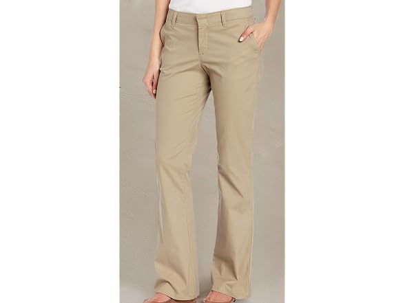 Dickies Women (16 Long) Flat Front Stretch Pant