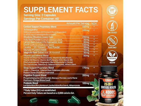 Efioist 25 in 1 Cortisol Health Supplement