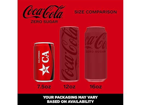 Coca-Cola Coke Zero Sugar Diet Soda, 10 Pack