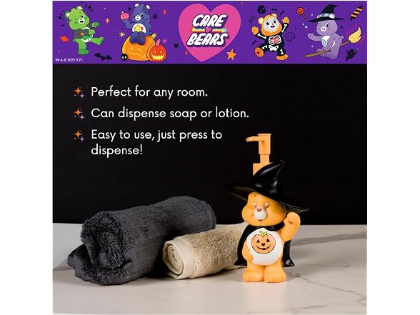 Care Bears Cheer Bear Wicked Witch Halloween Soap Pump