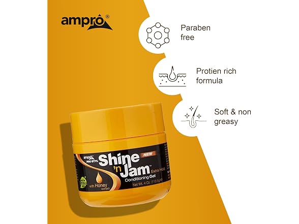 Ampro Shine n Jam Maximum Hold Infused Honey