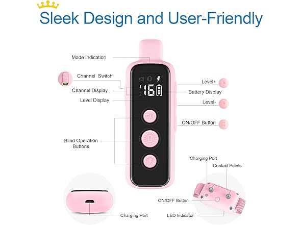 Bousnic B0BCP9TPQY Dog Shock Collar