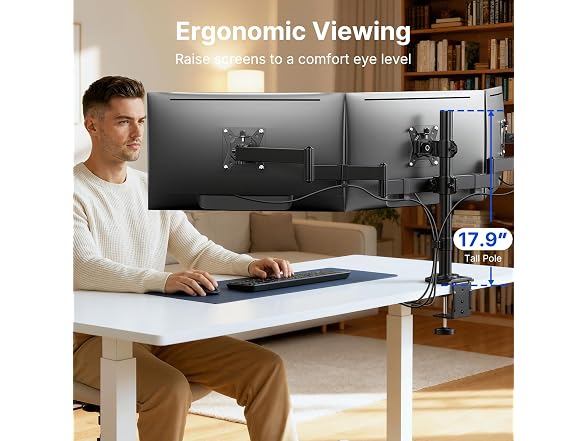 HUANUO Triple Monitor Mount - Gallery 6