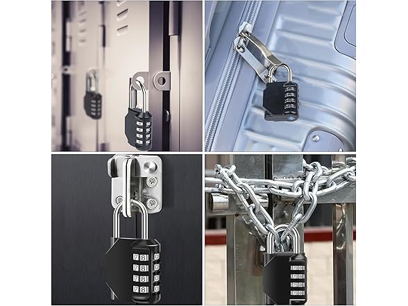 SUTOUG Combination Lock Waterproof 4 Digit Padlocks