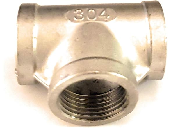 3/4 NPT Tee 304SS Female 5Pk Fitting