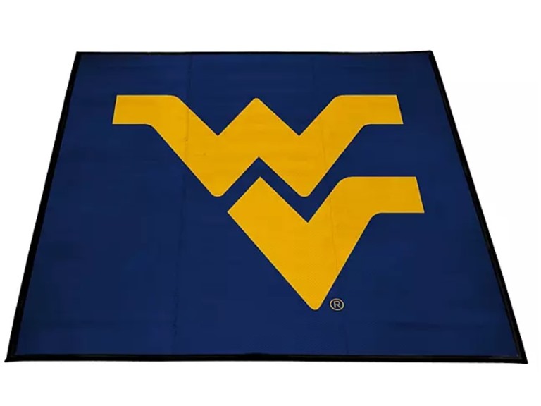 Smart Design Collegiate Tailgate Picnic Mat 9 x 9 Feet Outdoor Indoor Rug Carpet Officially Licensed Logo
