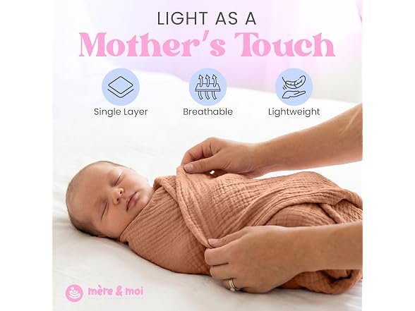Mère & Moi: Muslin Baby Blanket – 2 Pack
