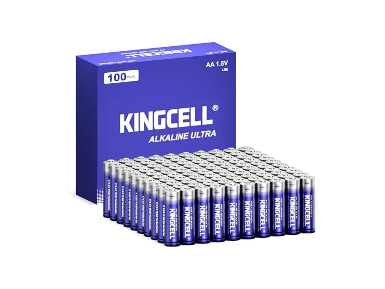 KINGCELL KINGCELL AA Batteries 100 Pack, High-Pe