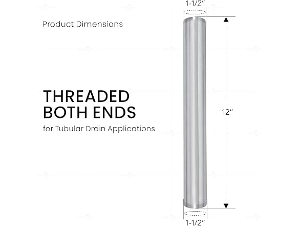 Flexcraft 52512 Threaded Tube for Tubular