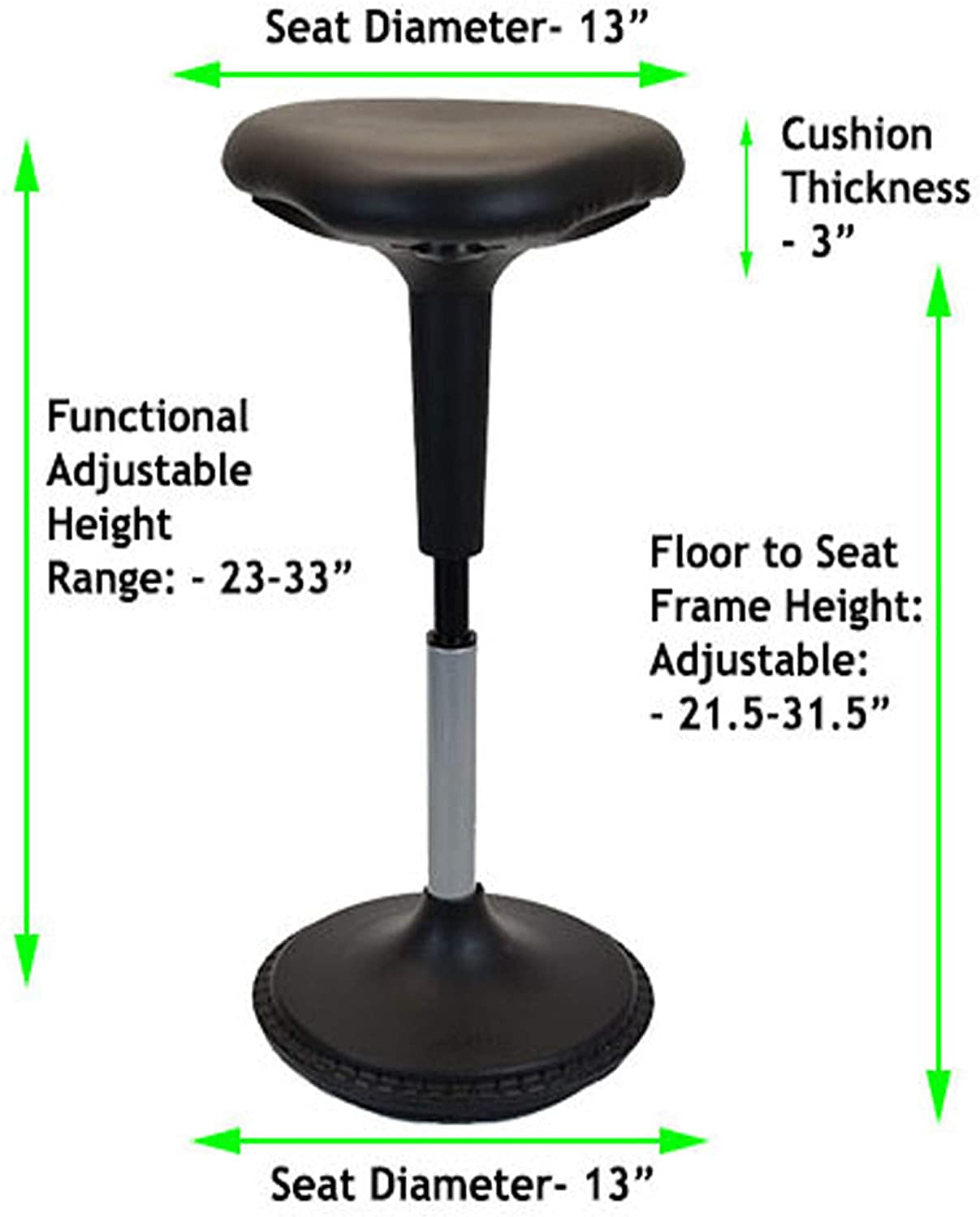 Wobble Stool Standing Desk Chair - Gallery 12