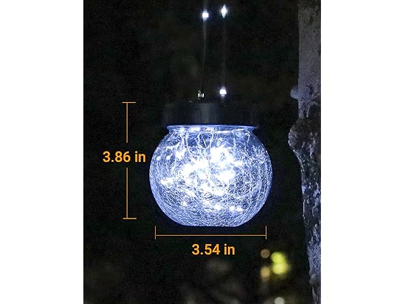 PARTPHONER Solar Lantern 12 Pack Cold White