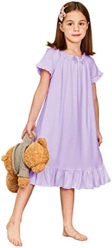 Girls Short Sleeve Pajama Dress