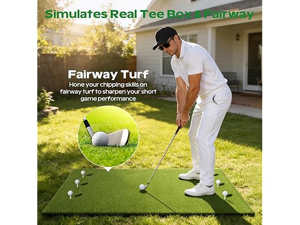 RIKADE Golf Hitting Mat for Backyard