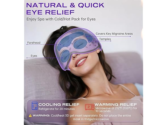 TOPOINT weighted gel eye mask