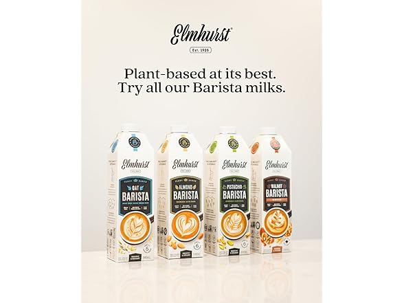 6PK Elmhurst 1925 Almond Milk Barista Edition- 32 oz.