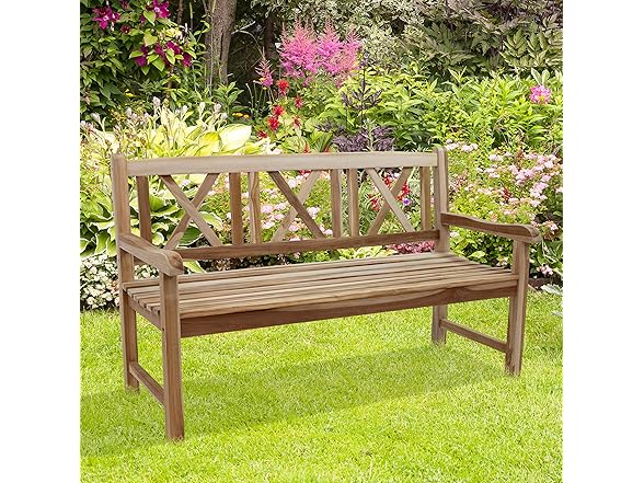 Sunnydaze 2-Person Outdoor Bench