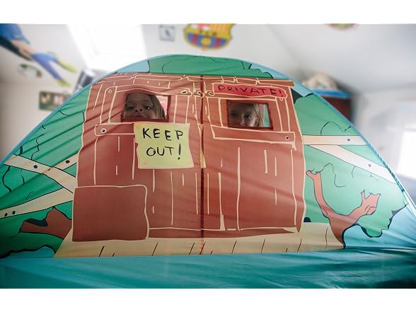 Pacific Play Tents 19791 Kids Tree House Bed Tent Playhouse