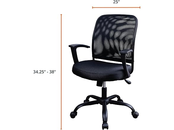 NuSparc Soho Mesh-Back Task Chair, Blk