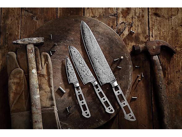KATSURA CUTLERY CKGD25BSET-no logo Chef Knife Set Blank 3pc