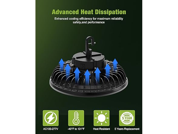 150W UFO LED High Bay Light 5000K