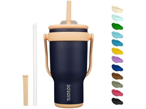 BJPKPK 30 OZ Insulated Travel Tumbler Navy Blue