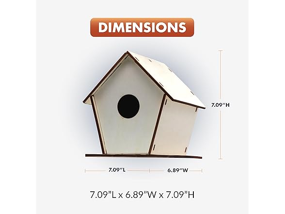Newhouse Pet DIY Wooden Birdhouse Kit