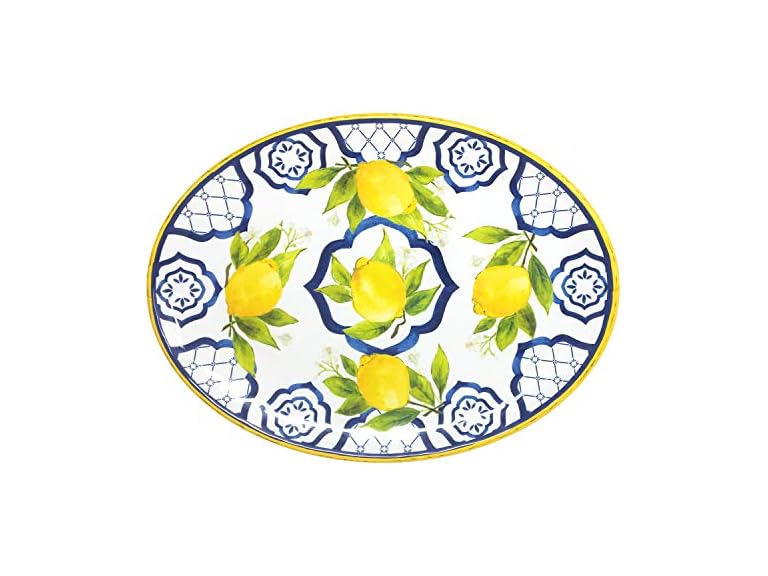 Le Cadeaux Melamine Oval Serving Platter Palermo